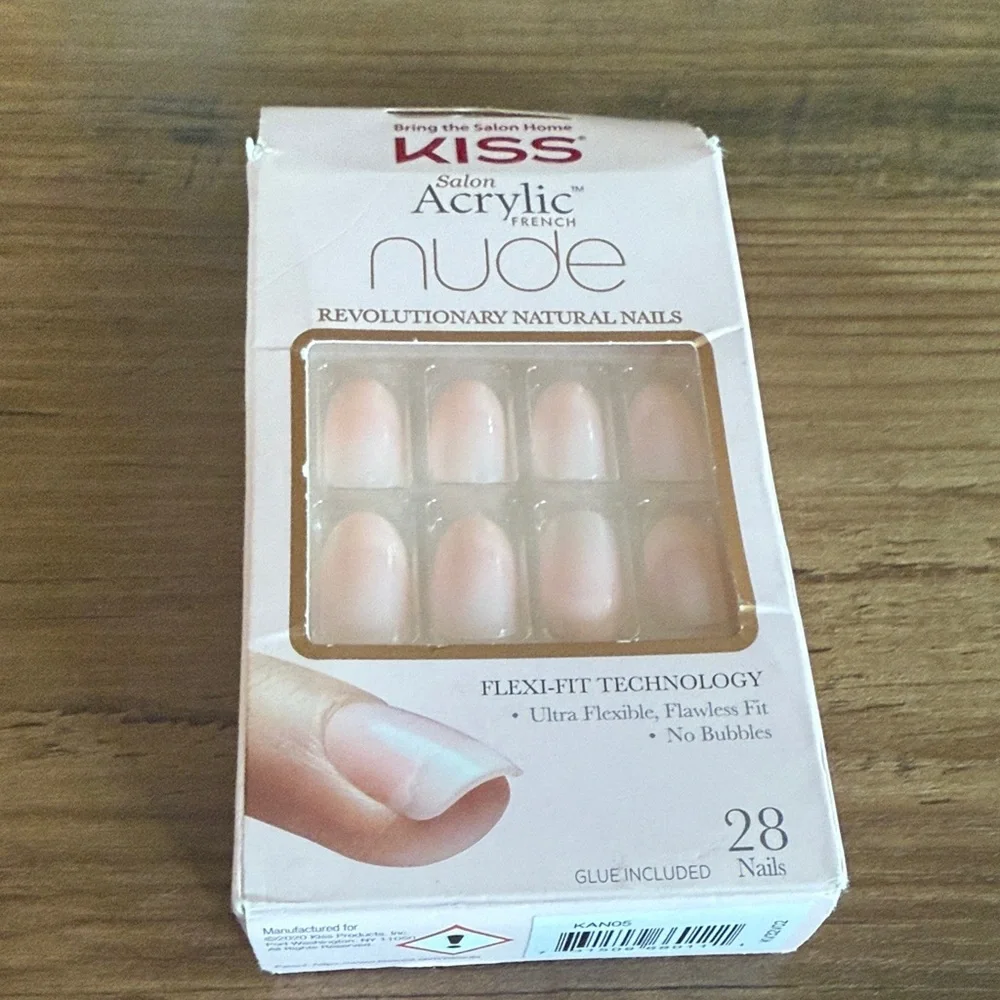 Kiss Nude Acrylic Nails with Flexi-Fit Technology-Size Medium
